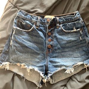 Abercrombie high waisted mom shorts